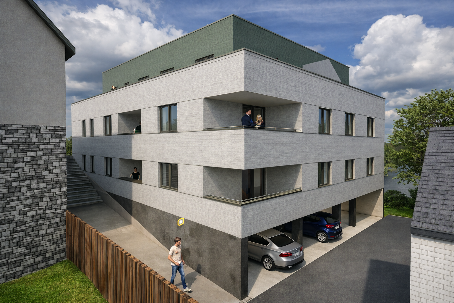 Architekturvisualisierung – Projekt 04, Ansicht 1